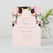 エレガンスインザエア赤面フローラ結婚 招待状 (スタンド正面)