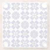 エレガンスインブルー開花コースター ガラスコースター (裏面)