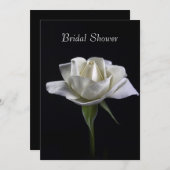 エレガンスインホワイトブライダルシャワー 招待状 (正面/裏面)