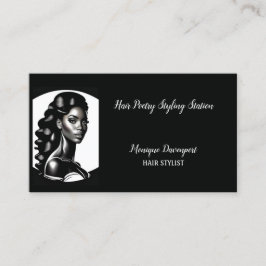 エレガンスインモノクロ美容師 名刺