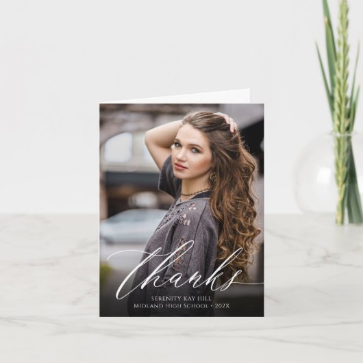 エレガンスクラシック卒業写真 サンキューカード (正面)