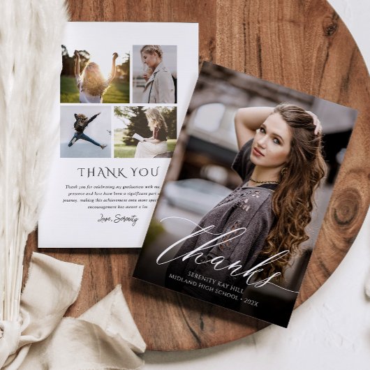 エレガンスクラシック卒業写真 サンキューカード