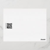 エレガンスクラシック文字基実在箔招待状 箔シーズンポストカード (裏面)