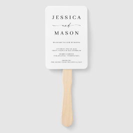 エレガンスクラシック結婚式 プログラムファン ハンドファン