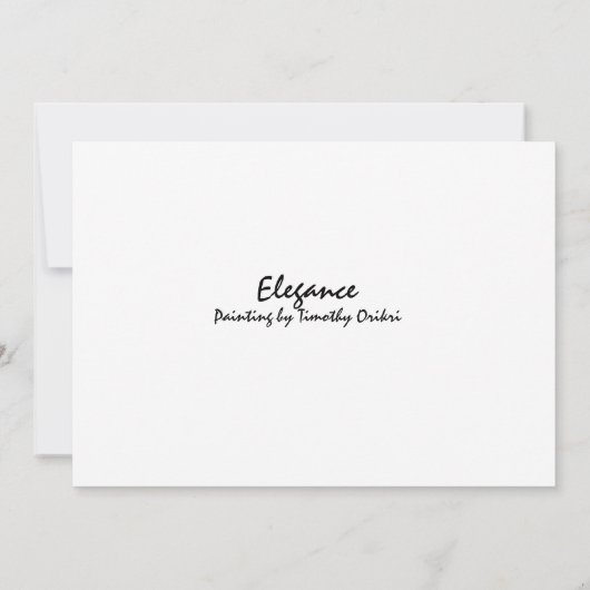 エレガンスグリーティングカード サンキューカード (裏面)