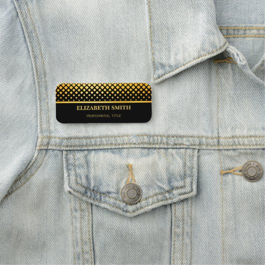 エレガンスゴールデンブラックネームタグ 名札 (インサイチュ)