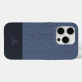 エレガンスシリーズ – ミッドナイトブリーズ Case-Mate iPhoneケース (裏面 (横))