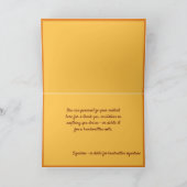 エレガンスシンプルゴールデンクリスマスツリーライト カード (内部)