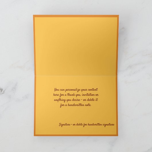 エレガンスシンプルゴールデンクリスマスツリーライト カード (内部)