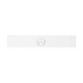 エレガンスシンプルボタニッククレストモノグラム結婚ズ 招待状ベリーバンド (フラット)