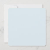 エレガンスシンプル少年の洗礼の招待 招待状 (裏面)