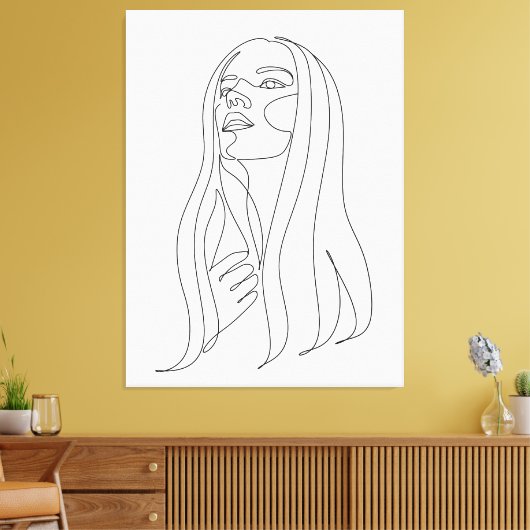 エレガンスシンプル キャンバスプリント (インサイチュ (リビング))