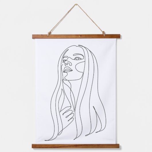 エレガンスシンプル 吊り下げ型タペストリー (正面)