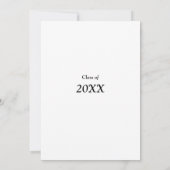 エレガンススクリプト 卒業パーティー招待状 招待状 (裏面)