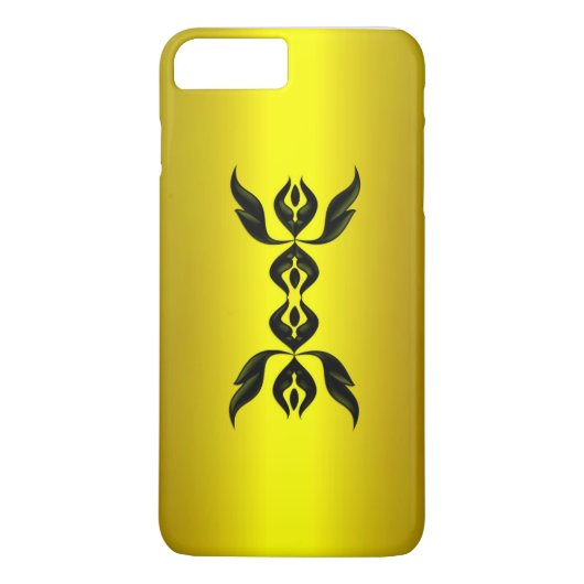 エレガンススプリームインブラックオン金ゴールド Case-Mate iPhoneケース (裏面)