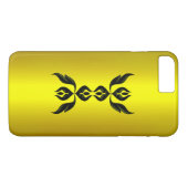 エレガンススプリームインブラックオン金ゴールド Case-Mate iPhoneケース (裏面(横))