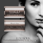 エレガンスダークバラ金ゴールドフェイクと3Dイニシャルノーブル 名刺