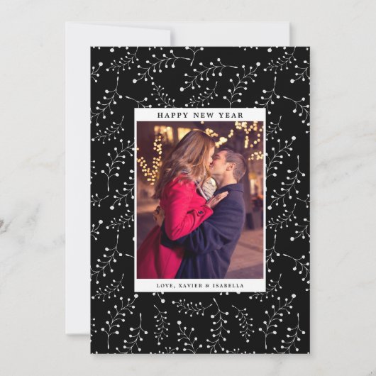 エレガンスニューイヤーフォトホリデー シーズンカード (正面)