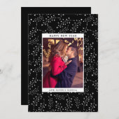 エレガンスニューイヤーフォトホリデー シーズンカード (正面/裏面)