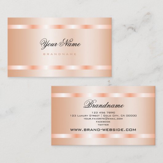 エレガンスパステルバララグジュアリーきらめき赤面 名刺 (正面/裏面)