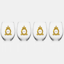 "エレガンスパーソナライズされたへの応援:飲み物用品セット ステムなしワイングラス