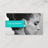 エレガンスパーソナライズされたブラック&ホワイト写真， Tosca 名刺 (正面)