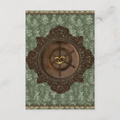 エレガンスビクトリアンステームパンク結婚ズ詳細 エンクロージャーカード (裏面)