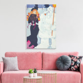 エレガンスビクトリアンミートザ雪だるま キャンバスプリント (インサイチュ (リビング))