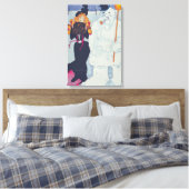 エレガンスビクトリアンミートザ雪だるま キャンバスプリント (インサイチュ (寝室))