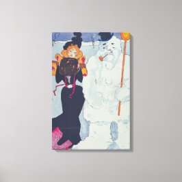 エレガンスビクトリアンミートザ雪だるま キャンバスプリント