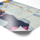 エレガンスビクトリアンミートザ雪だるま フォトプリント            (角)