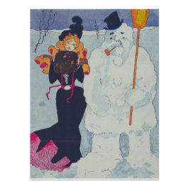 エレガンスビクトリアンミートザ雪だるま ポスター