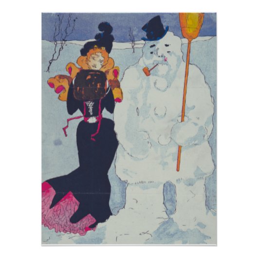 エレガンスビクトリアンミートザ雪だるま ポスター (正面)