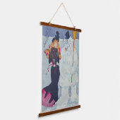 エレガンスビクトリアンミートザ雪だるま 吊り下げ型タペストリー (傾斜あり)