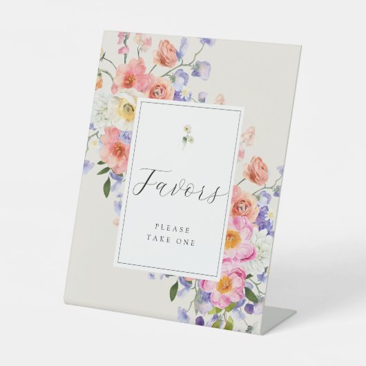 エレガンスピンクボホフローラウィズサイン 台座サイン (正面)