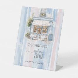 エレガンスフランスのカフェブライダルシャワーギフト 台座サイン