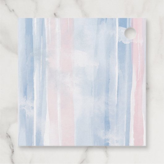 エレガンスフランスのカフェベビーシャワー フェイバータグ (裏面)