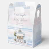 エレガンスフランスのカフェベビーシャワー フェイバーボックス (オープン)