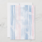 エレガンスフランスのカフェベビーシャワー 招待状 (裏面)