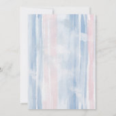 エレガンスフランスのカフェ誕生日 招待状 (裏面)