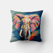 エレガンスブラック&ホワイトキリムクッション クッション (裏面)