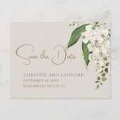 エレガンスホワイトオーキッドザデイト ポストカード (正面)