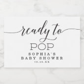 エレガンスポップ・アートのベイミニマルンシャワー準備 スパークリングワインラベル (シングルラベル)