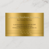 エレガンスミッモダント金ゴールドエンボスルック 名刺 (裏面)