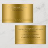 エレガンスミッモダント金ゴールドエンボスルック 名刺 (正面/裏面)