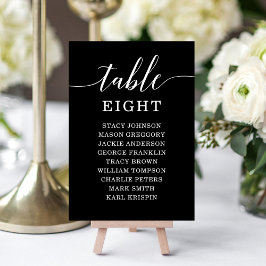 エレガンスミニマルテーブル番号座席表 テーブルナンバー