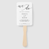 エレガンスミニマル結婚式 プログラムファン ハンドファン (正面)