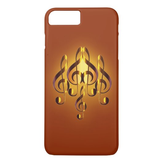 エレガンスミュージカルハートデザイン Case-Mate iPhoneケース (裏面)