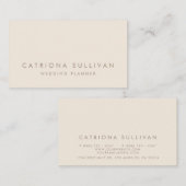 エレガンスモダンアイボリー 名刺 (正面/裏面)