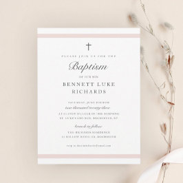 エレガンスモダンガールズバプテスマ招待状